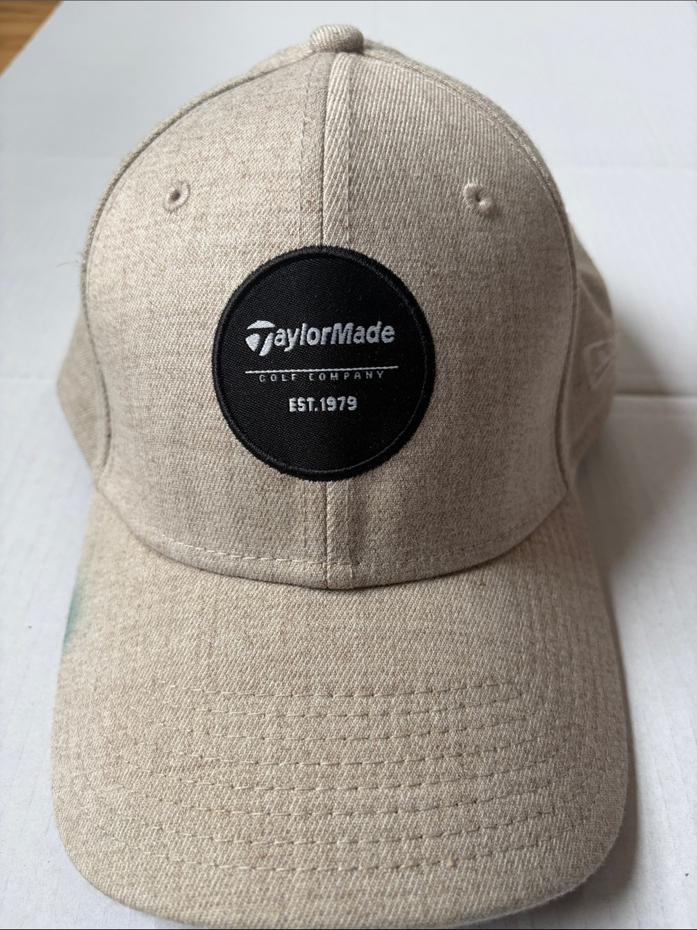 TaylorMade Beige Patch Logo Baseball Cap